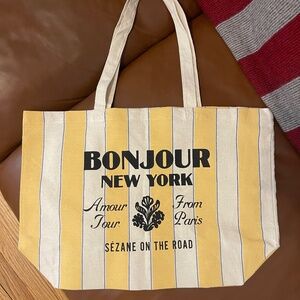 Sezane "Bonjour New York" Tote NWOT